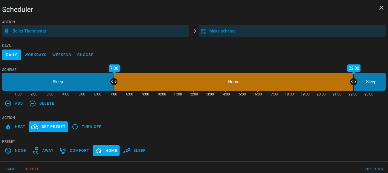 Automating Heating with Home Assistant