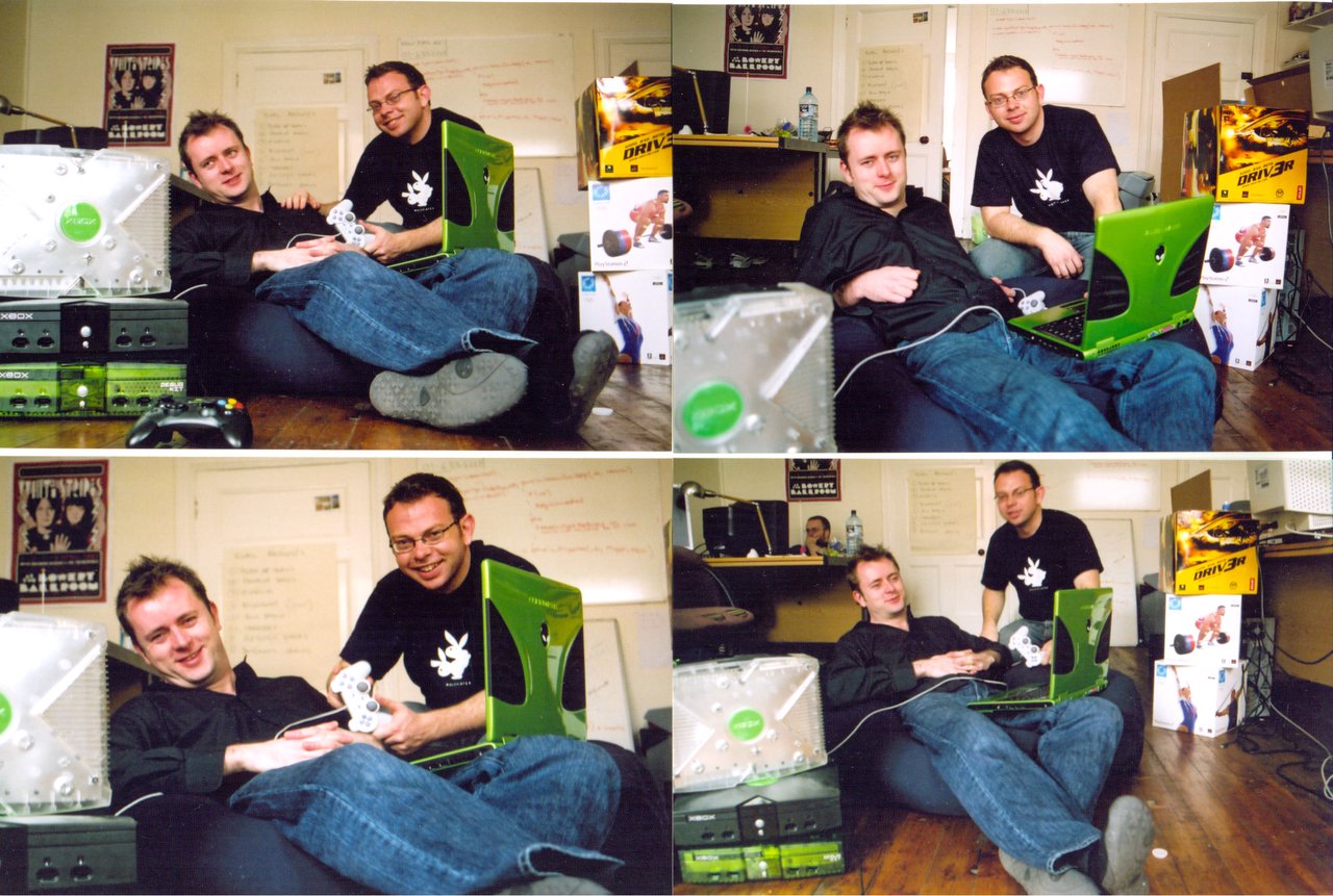 Dylan Collins and Sean Blanchfield in Demonware HQ, 69 Middle Abbey Street, Dublin (circa 2004) 